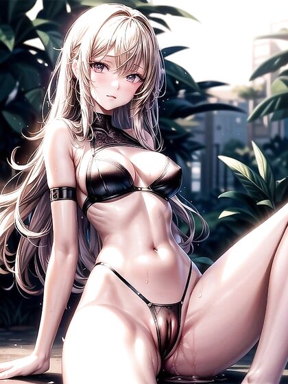 Skinny Girl 18+ in Wet Clothes Enjoying Long-Length Hentai Pleasure