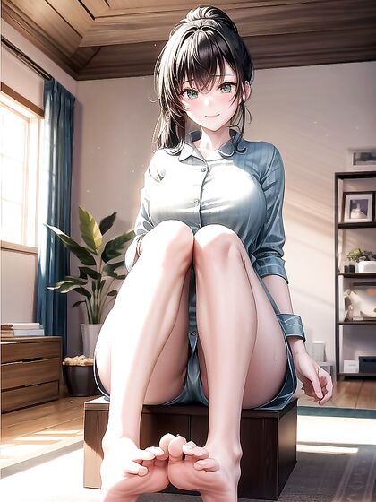 Ultra-Detailed Black-Haired Beauty Enjoys Intense Living Room Hentai Pleasure
