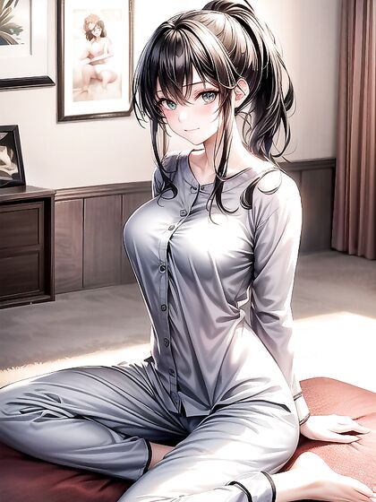 Ultra-Detailed Muscular Guy with Black Hair in Intense Hentai Action