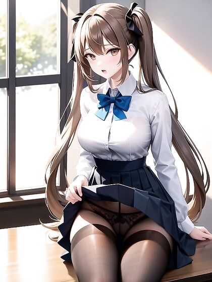 Lifted skirts and naughty pleasures in the classroom hentai fantasy