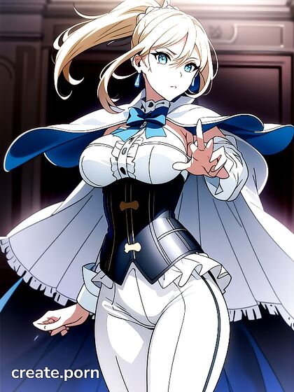 Strapless White Uniform and Ponytail Action in Captivating Hentai Scenes