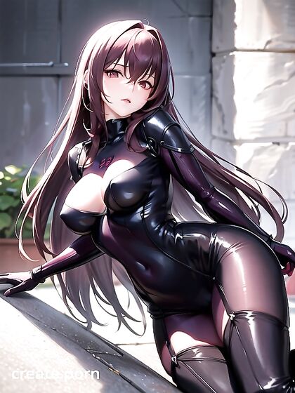 Scathach from Fate/Grand Order Pleasures You in Steamy Hentai AI Scenes