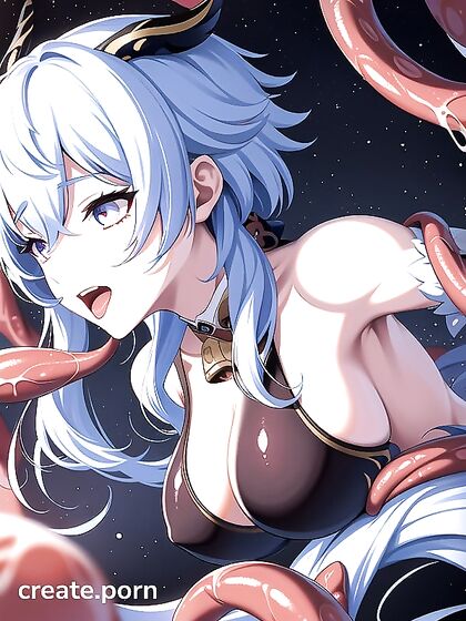 Ganyu Writhes in Pleasure with Seductive Tentacle hentai Action