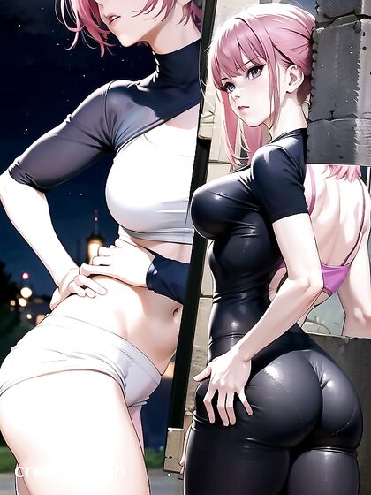 Bobcut Beauty Shows Off Her Tight Little Ass in Intimate Hentai Scenes
