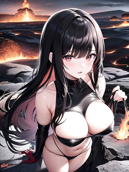 Volcanic Shadows and Scorched Landscapes Ignite Passionate Hentai Adventures