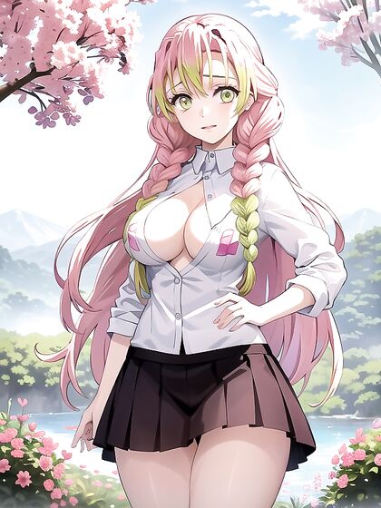 Violet Stones and Golden Paths: Fluttering Butterfly Fantasies in Vibrant Hentai'action