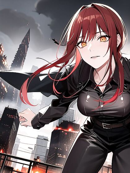 Makima's Dark Descent: Sinister Red Horizons Ignite Her Hopeless Pleasure