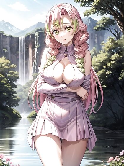 Iridescent Flowers Bloom Under the Prismatic Sky in Seductive Hentai Scenes