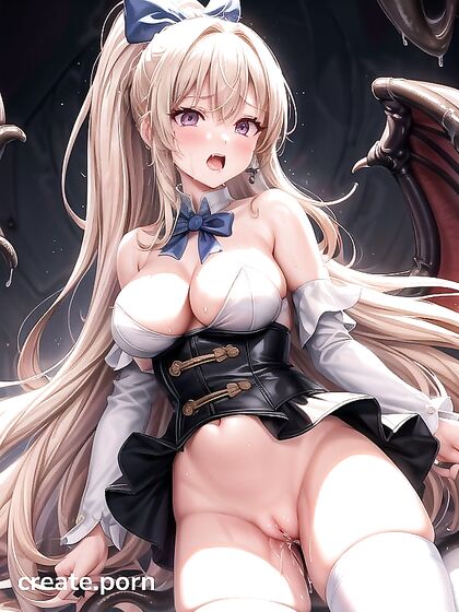 Tight-Pants Teen 18+ Trapped by Tentacles in Surreal Hentai Fantasy