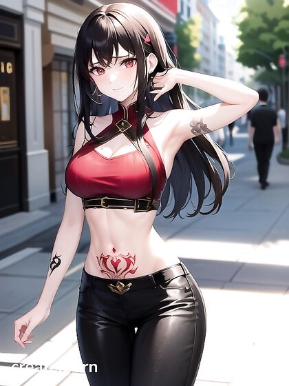 Ishtar's Fit Body Shines in Erotic Arms-Crossed Hentai Action