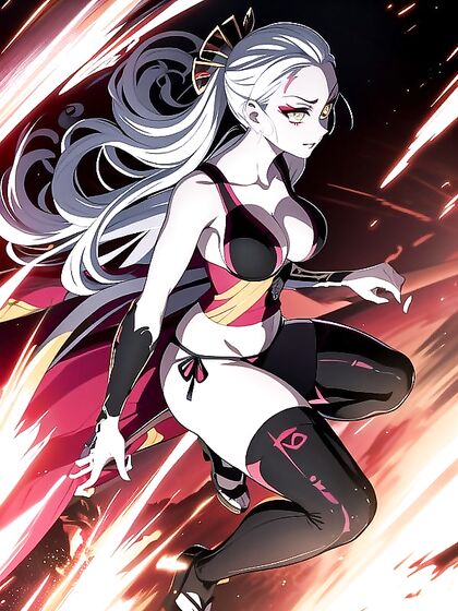 Daki from Demon Slayer Fights Fiercely Amidst Ruined Landscapes for Intense Hentai Pleasure