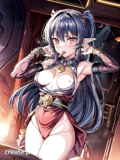 Sunset's Skinny Body and Pointy Elf Ears in Seductive Hentai Action