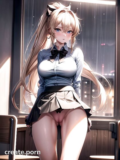 Embarrassed Girl 18+ Shows Off Ultra-Detailed Camel Toe in hentai Scene