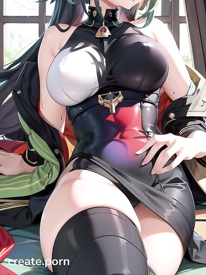 Leotard Fantasy: Laid Out for Naughty Hentai Pleasure