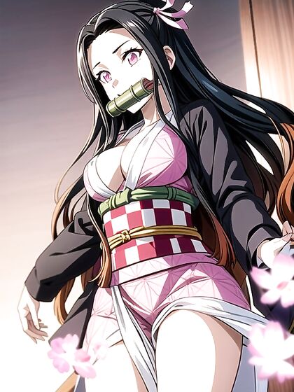 Nezuko from Demon Slayer in Steamy Hentai Screencaps AIPorn