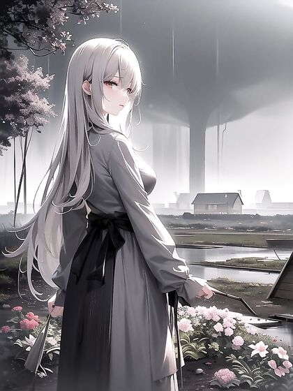 Dripping Slowly: Puddles Mirror the Gray Sky in Dull Waters Hentai Scenes