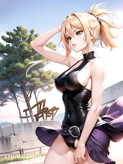 Sunny's Long Blonde Locks and Massive Breasts in Steamy Hentai Action