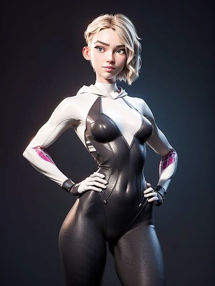 Gwen Stacy from Spider-Man Seduces in 3D Hentai AI Action