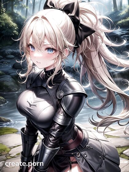 Tall Blonde with Unusual Eye Hair Feature in Seductive Hentai Action