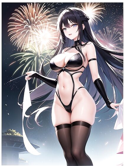 Discover Sizzling Firework Moments and Hidden Waterfall Caves in Sensual Hentai Adventures
