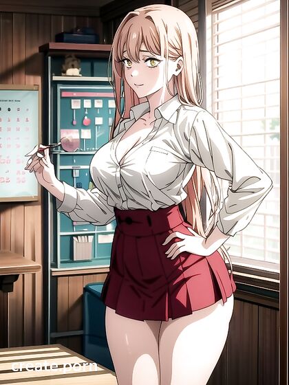 in Braids Rocking Her for Steamy Hentai Fun