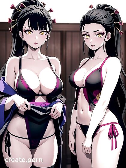 Daki from Demon Slayer Gets naughty Action in Seductive Hentai Scenes