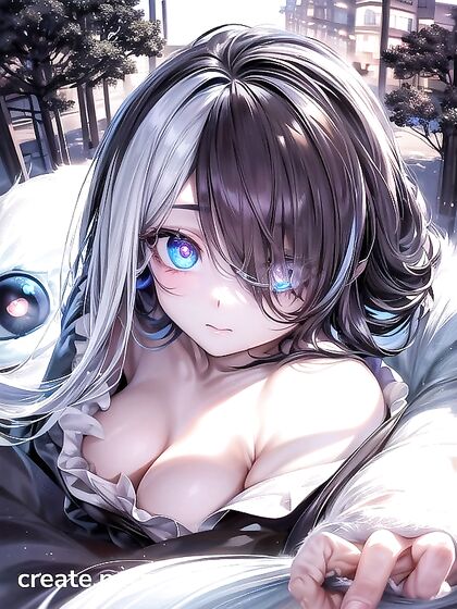 French Maid in Black and White Cries Tears of Joy During Forbidden Hentai Pleasure