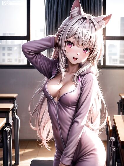 Horny Pale-Skinned Beauty with Braids Enjoying Intense Hentai Pleasure