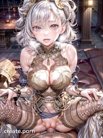 Klaris from Deepwoken Soaked in Wet Clothes with Seductive Cleavage Hentai Pleasure