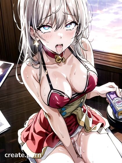 Underboob Ecstasy: Waist-Shot Cumshots in Seductive Hentai Action