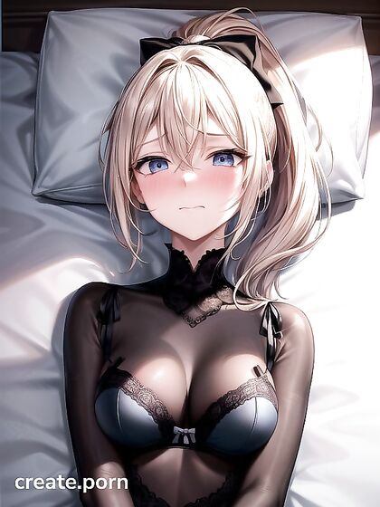 Blushing Blonde Seductress Hentai Pleasure