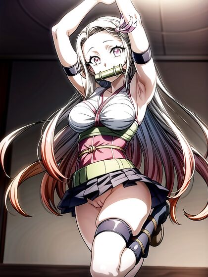 Seductive Leotard and Hairstyle Enhance Erotic Details in Hentai AI Action