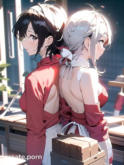 She Waits All Day Just for You, Blushing and Smiling with a White Headband Hentai Seduction