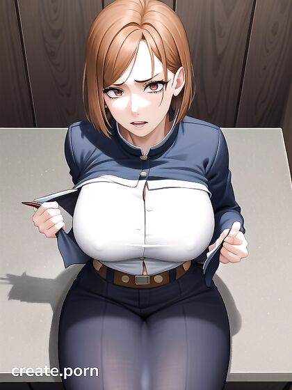 Nobara Kugisaki's Slim Body Explodes in Ecstatic Hentai Cumshots