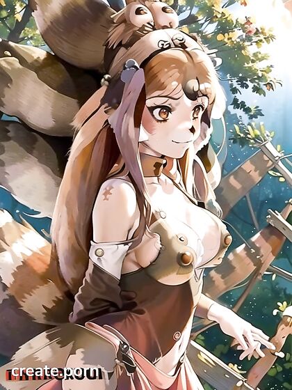 Cute Humanoid Girl 18+ with Massive Ass in Seductive Hentai AI Action