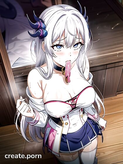 Top-Down View of Massive Breasts in Tentacle-filled Hentai Action