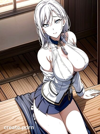 Peeking Under Her Skirt by the Window: A Cleavage-Filled Hentai Fantasy
