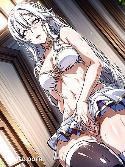Sensational Bust Shots and Skirt Cleavage in steamy Hentai Scenes