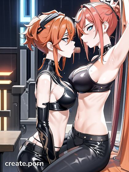 Ginger with Small Ass and Breasts Enjoying Intense Hentai Pleasure