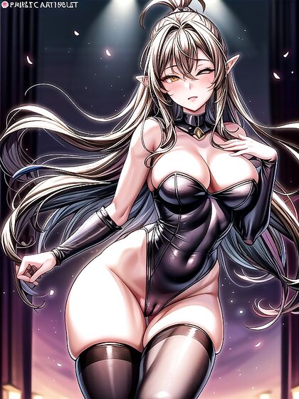 Thighs Exposed with Glowing Eyes: Intense Hentai AI Porn