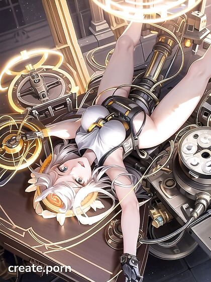 Glowing Eyes and Backlit Detail in Intense Hentai AI Porn
