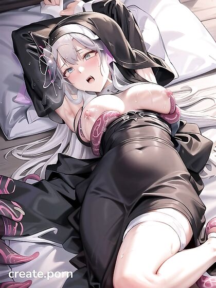 Nun Gets Seduced in a Snowy Bedroom for Steamy Hentai Pleasure