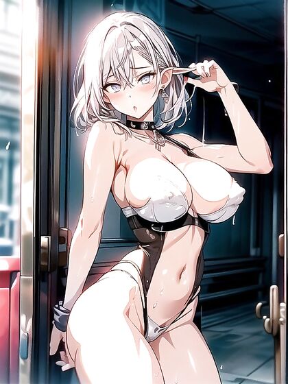 Leotard and Corset Clad Beauty in Intense Hentai Orgasms