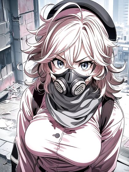 Messy-Haired Military Babe Stares at You for Intense Hentai Pleasure