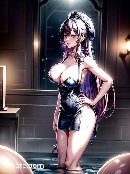 Caitlyn from League of Legends Smiles and Blushes While Hugging in Steamy Hentai Action