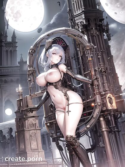 Big Breasted Babe with Glowing Eyes Rides Massive Machines in Steamy Hentai Action