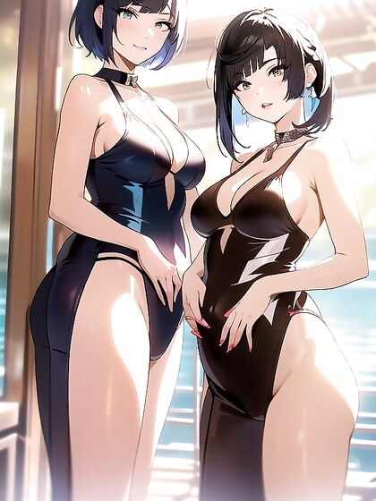 Thick Short Dick and White Hair in Steamy Hentai AI Action