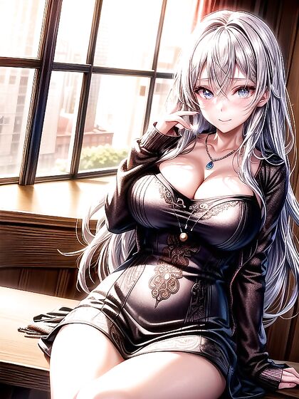 Vibrant Blush, Ultra-Detailed Long Pastel Hair in Mesmerizing Hentai AI Porn