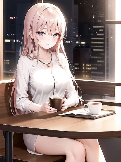 Cozy Coffee Shop Date: Sipping Hot Coffee While Enjoying Intimate Moments