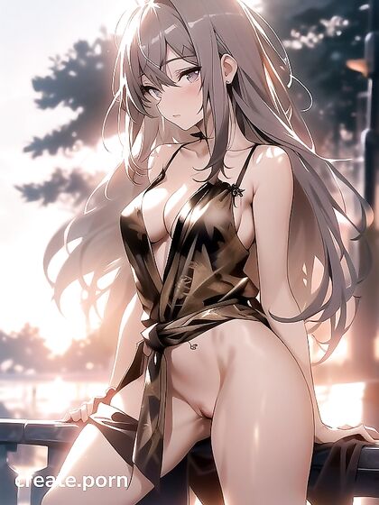Warm Anime Hentai AI Porn: Small Boobs and Spread Legs While Sitting Down